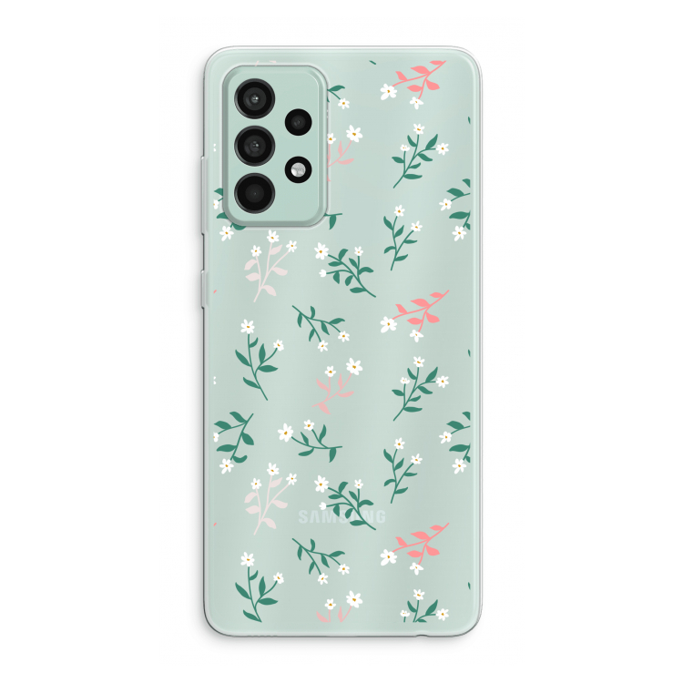Small white flowers: Samsung Galaxy A52s 5G Transparant Hoesje