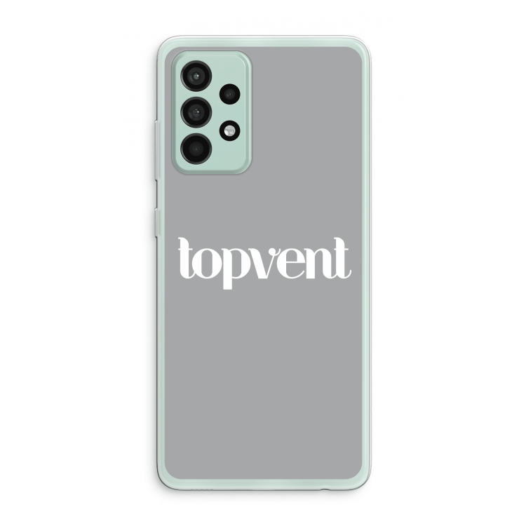 Topvent Grijs Wit: Samsung Galaxy A52s 5G Transparant Hoesje