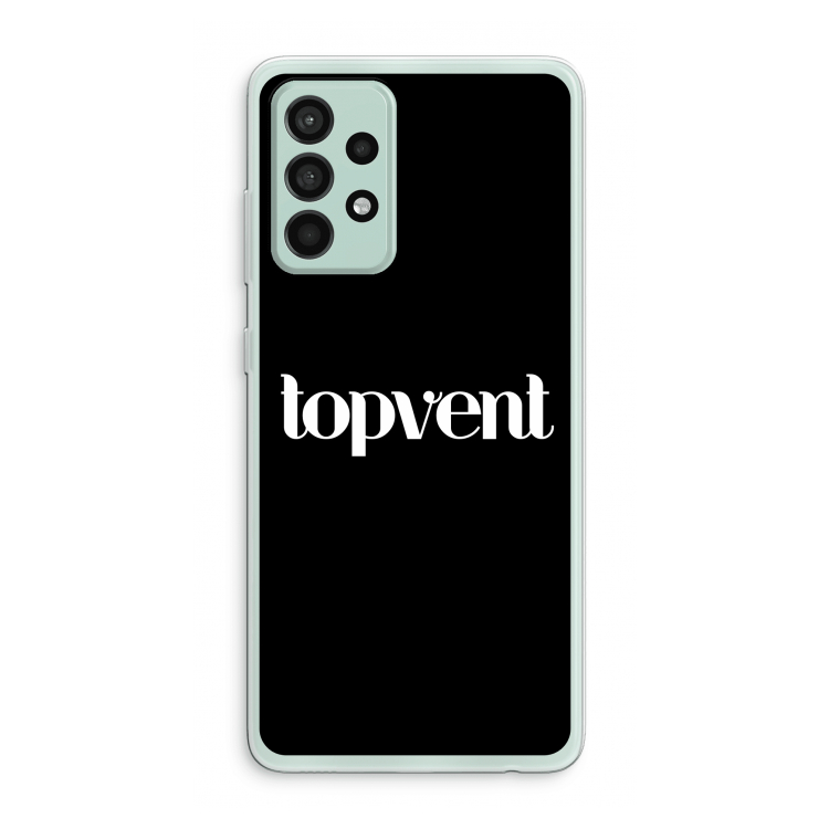Topvent Zwart: Samsung Galaxy A52s 5G Transparant Hoesje
