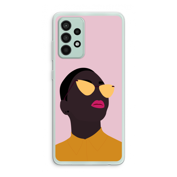 Yellow glasses: Samsung Galaxy A52s 5G Transparant Hoesje