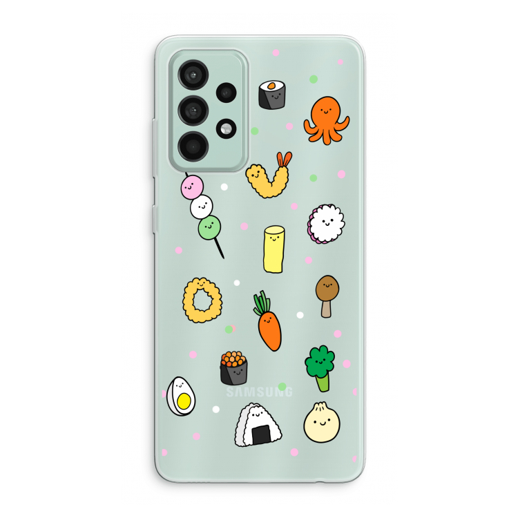 Happy bento friends: Samsung Galaxy A52s 5G Transparant Hoesje