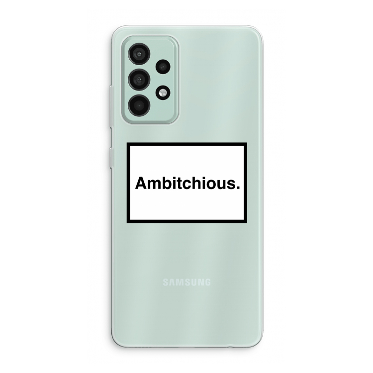 Ambitchious: Samsung Galaxy A52s 5G Transparant Hoesje
