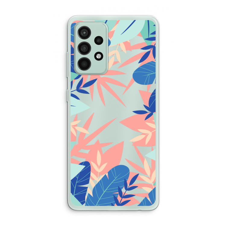 Tropisch: Samsung Galaxy A52s 5G Transparant Hoesje