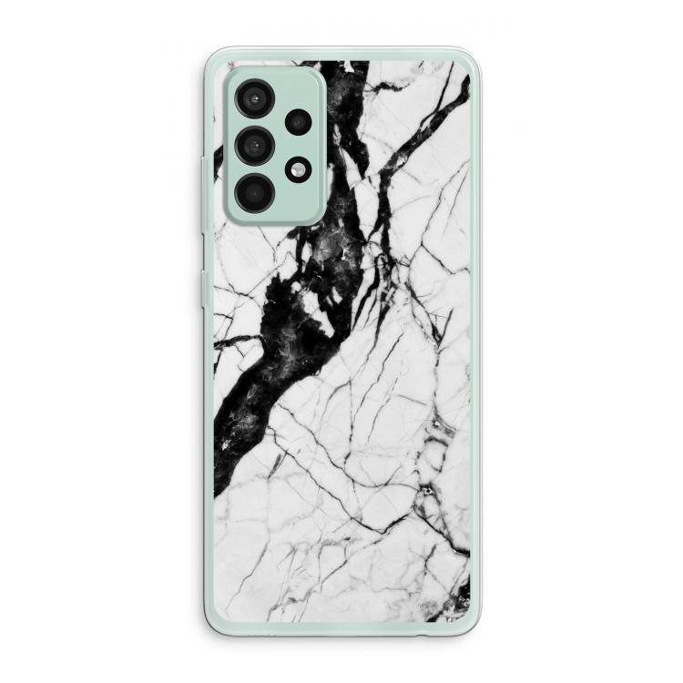 Witte marmer 2: Samsung Galaxy A52s 5G Transparant Hoesje