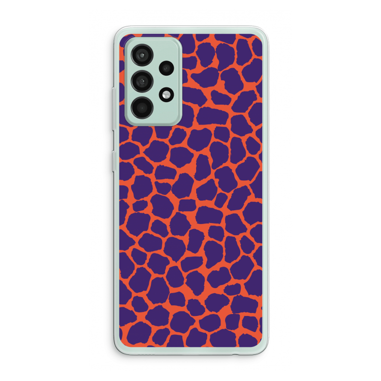 Purple Giraffe: Samsung Galaxy A52s 5G Transparant Hoesje