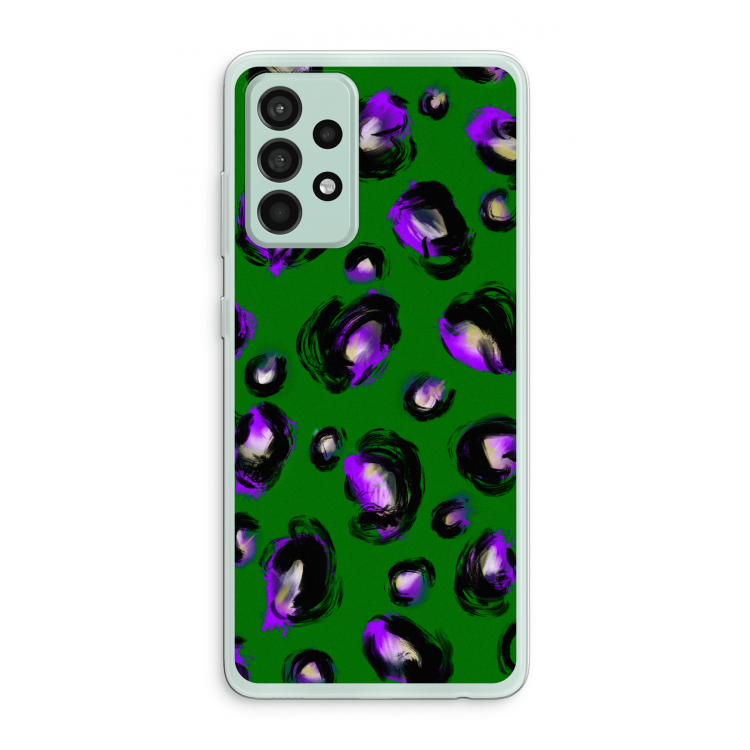 Green Cheetah: Samsung Galaxy A52s 5G Transparant Hoesje