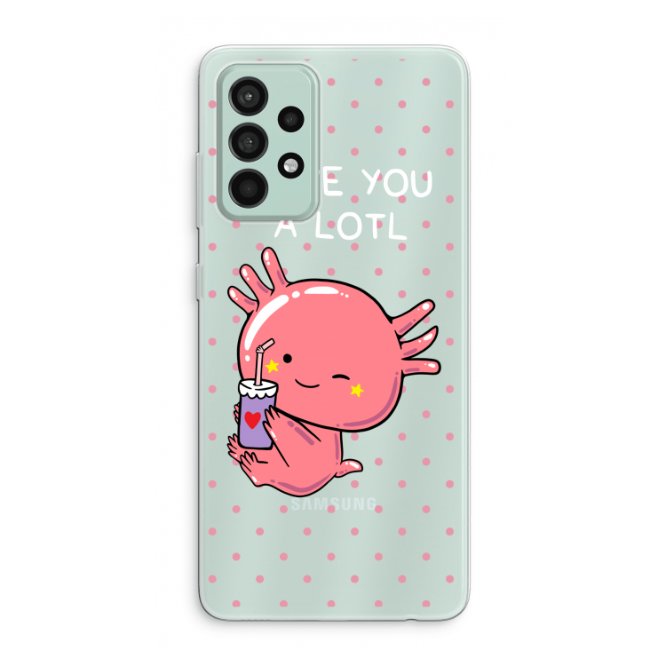Love You A Lotl: Samsung Galaxy A52s 5G Transparant Hoesje