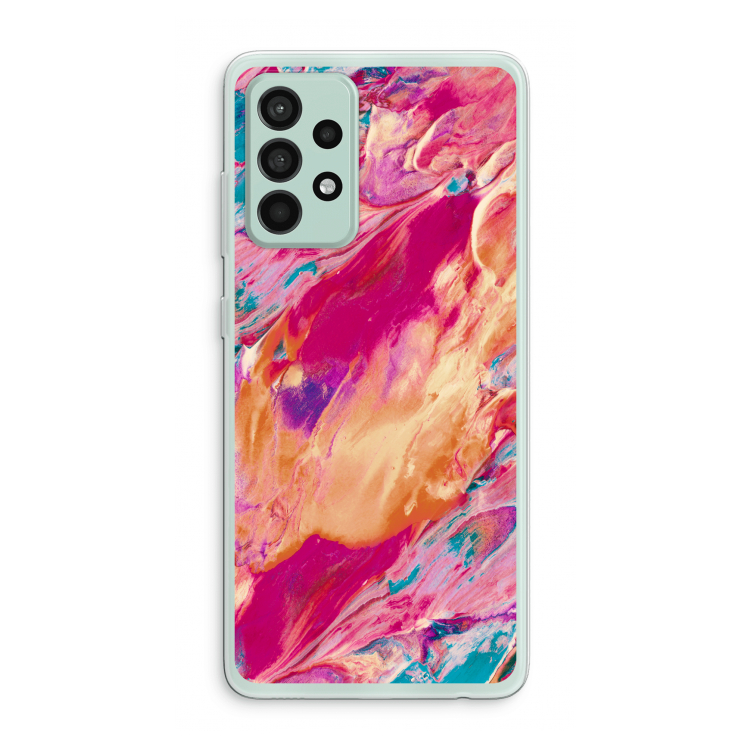 Pastel Echoes: Samsung Galaxy A52s 5G Transparant Hoesje