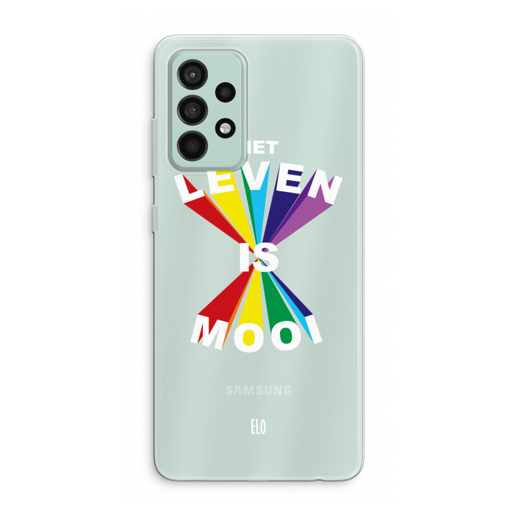 Het Leven Is Mooi: Samsung Galaxy A52s 5G Transparant Hoesje