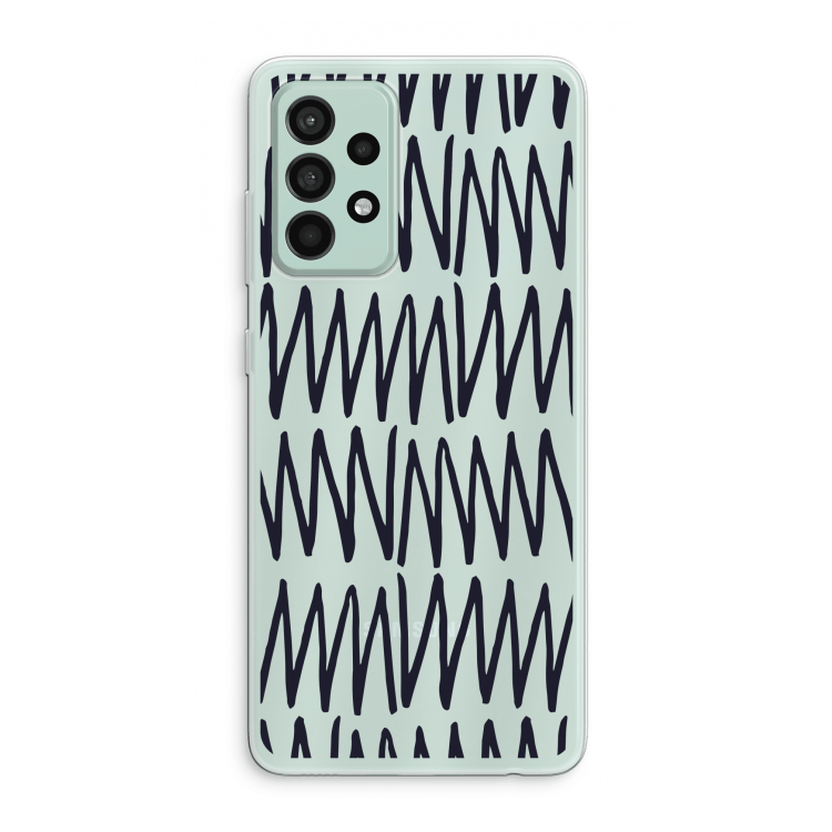 Marrakech Zigzag: Samsung Galaxy A52s 5G Transparant Hoesje