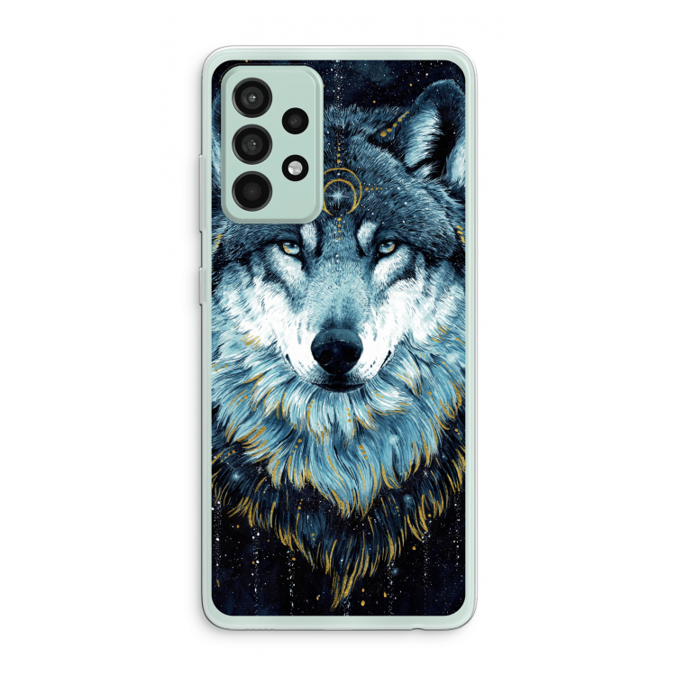 Darkness Wolf: Samsung Galaxy A52s 5G Transparant Hoesje