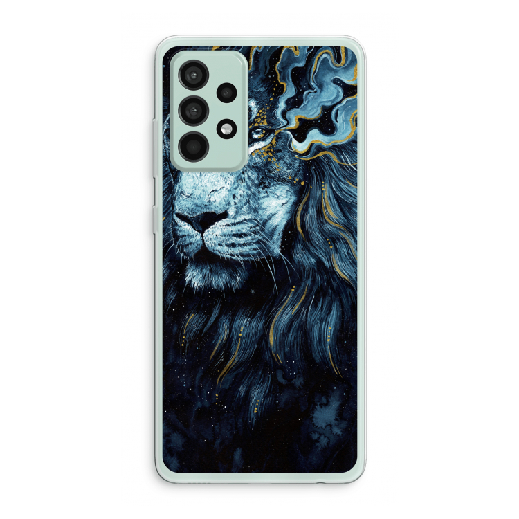 Darkness Lion: Samsung Galaxy A52s 5G Transparant Hoesje