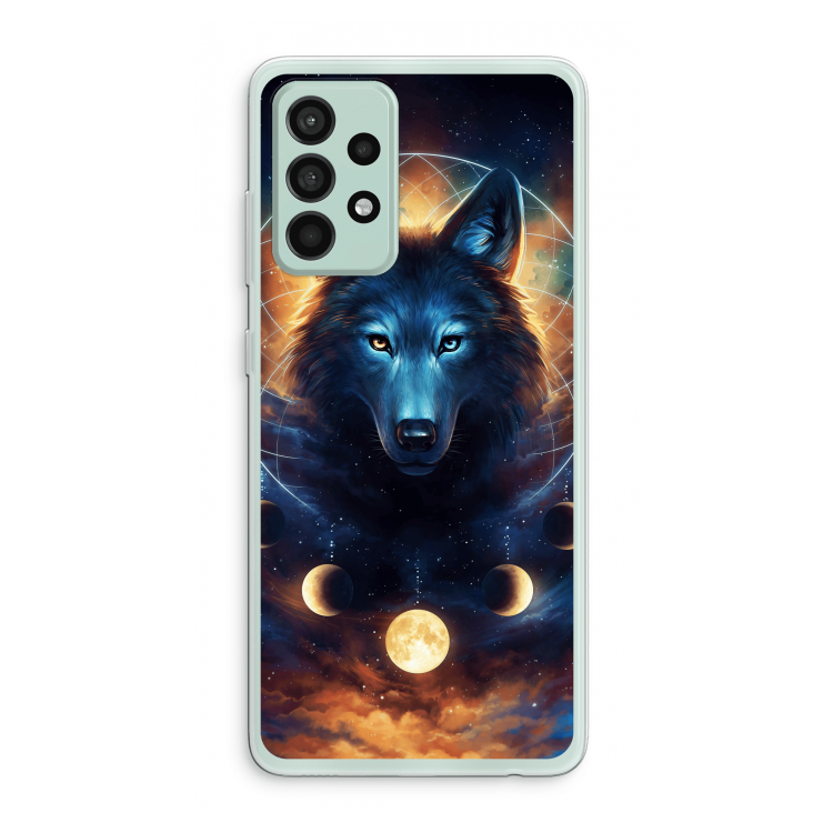 Wolf Dreamcatcher: Samsung Galaxy A52s 5G Transparant Hoesje
