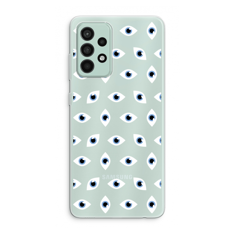 Eyes pattern: Samsung Galaxy A52s 5G Transparant Hoesje