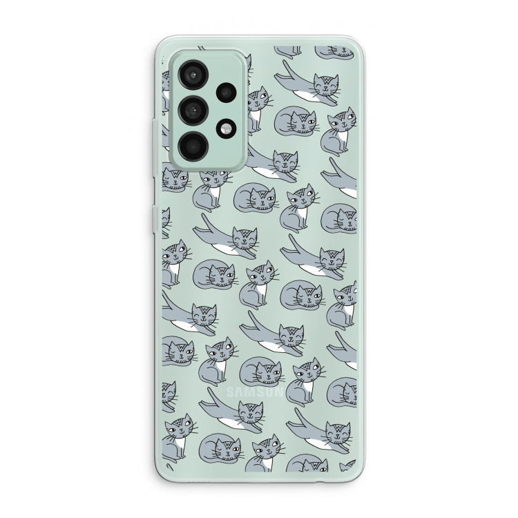 Poezen: Samsung Galaxy A52s 5G Transparant Hoesje