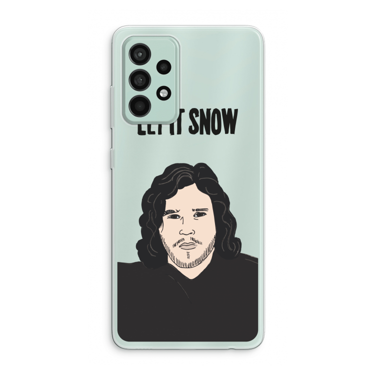 Let It Snow: Samsung Galaxy A52s 5G Transparant Hoesje