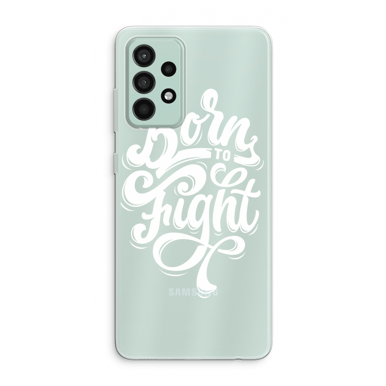 Born to Fight: Samsung Galaxy A52s 5G Transparant Hoesje