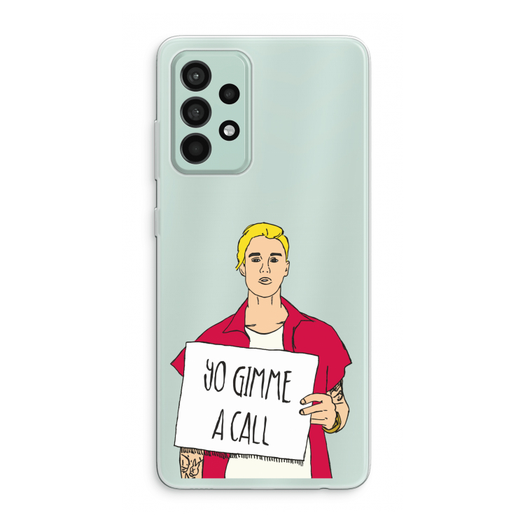 Gimme a call: Samsung Galaxy A52s 5G Transparant Hoesje