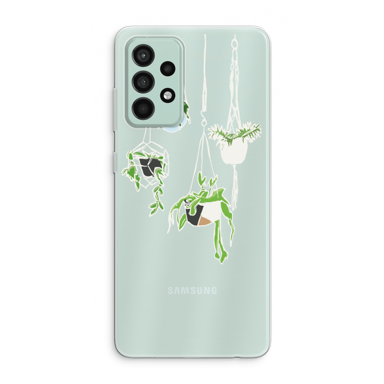 Hang In There: Samsung Galaxy A52s 5G Transparant Hoesje