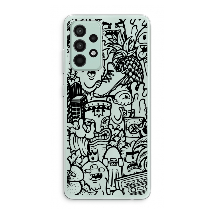 Vexx Black Mixtape: Samsung Galaxy A52s 5G Transparant Hoesje