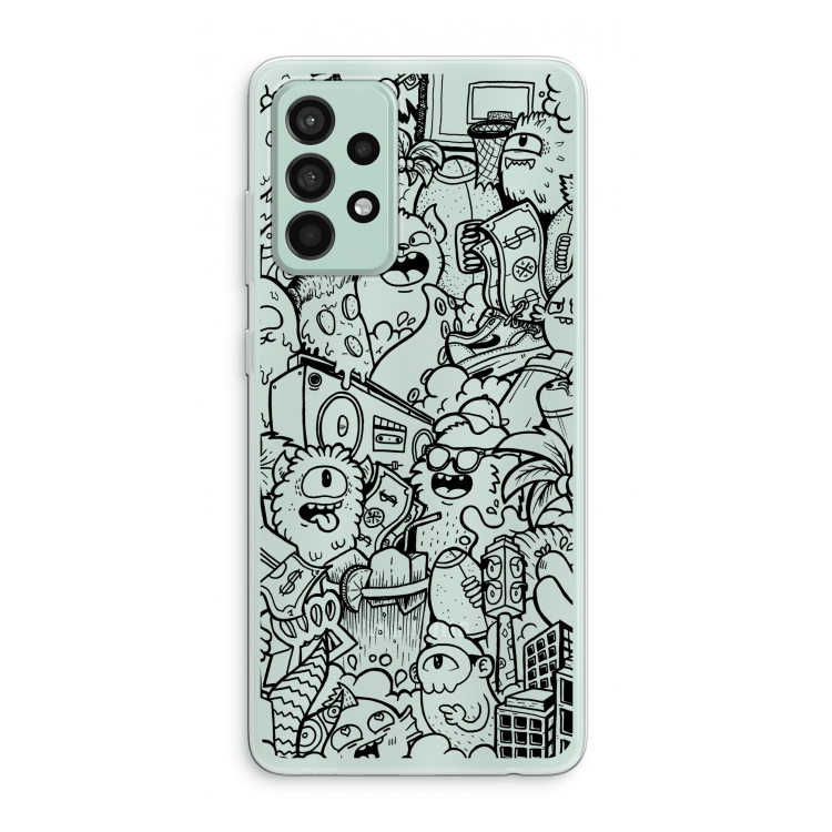 Vexx Black City : Samsung Galaxy A52s 5G Transparant Hoesje