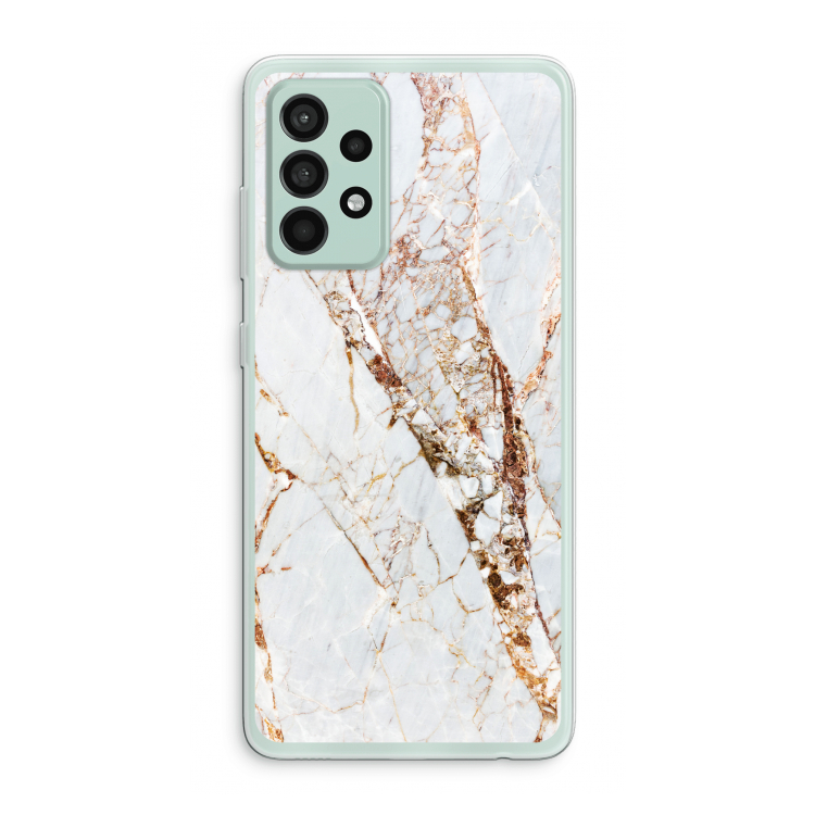 Goud marmer: Samsung Galaxy A52s 5G Transparant Hoesje