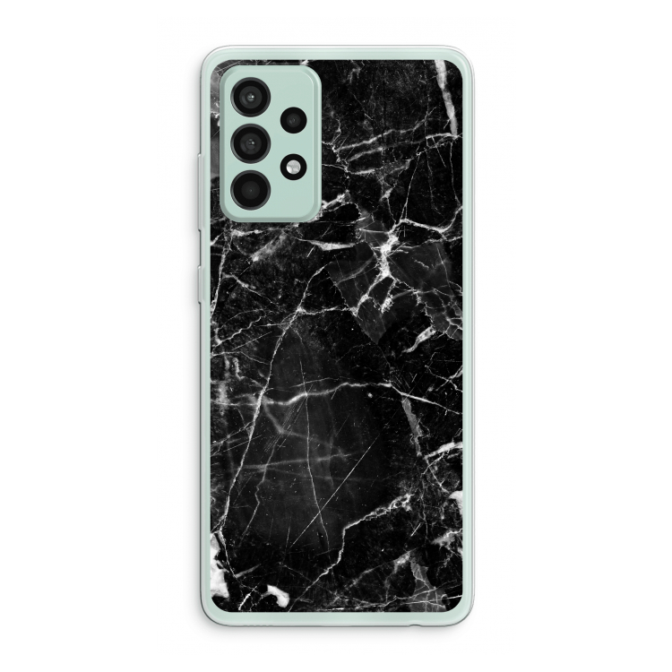 Zwart Marmer 2: Samsung Galaxy A52s 5G Transparant Hoesje