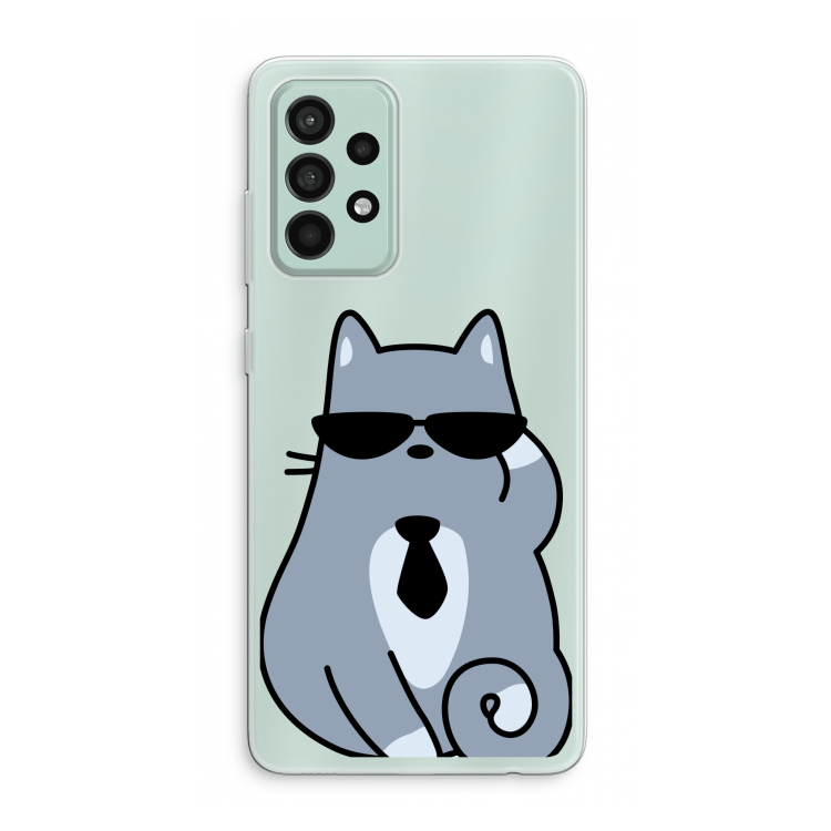 Cool cat: Samsung Galaxy A52s 5G Transparant Hoesje