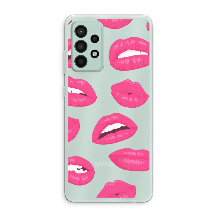 Bite my lip: Samsung Galaxy A52s 5G Transparant Hoesje