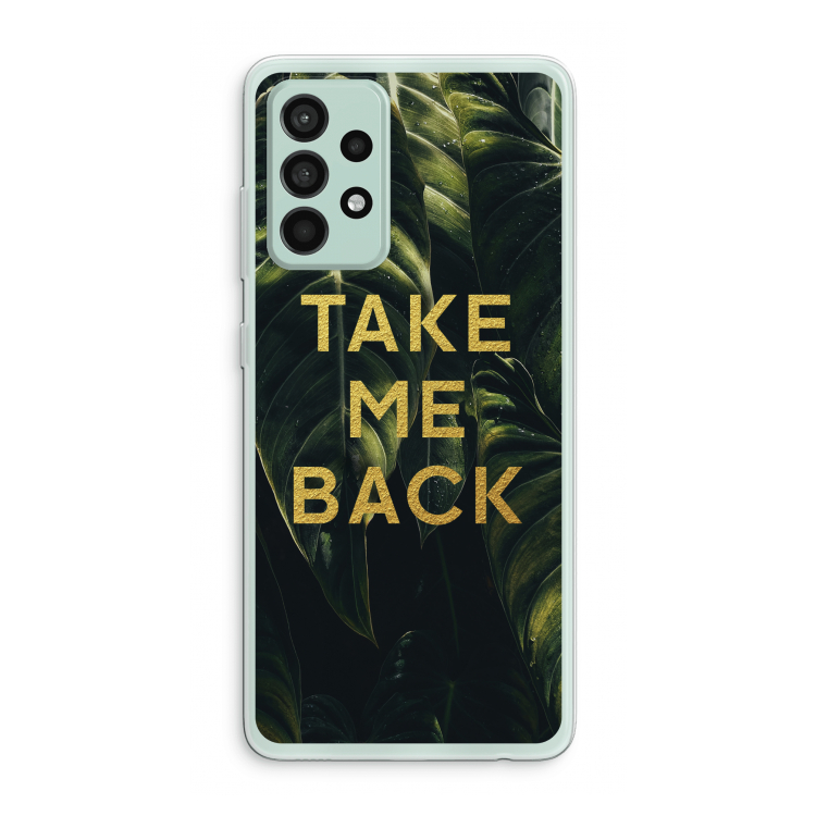 Take me back: Samsung Galaxy A52s 5G Transparant Hoesje