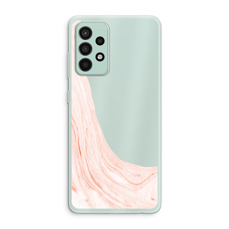 Peach bath: Samsung Galaxy A52s 5G Transparant Hoesje