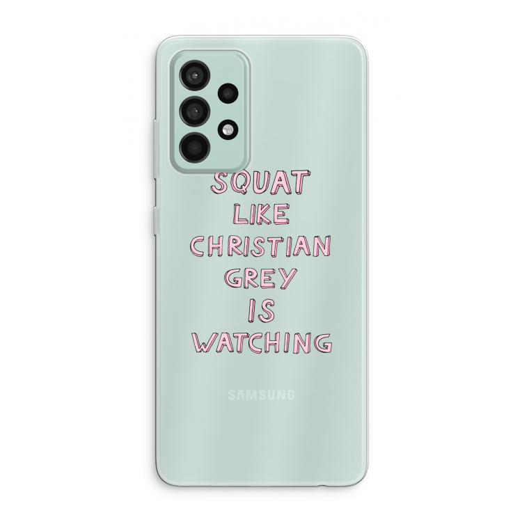Christian Grey: Samsung Galaxy A52s 5G Transparant Hoesje
