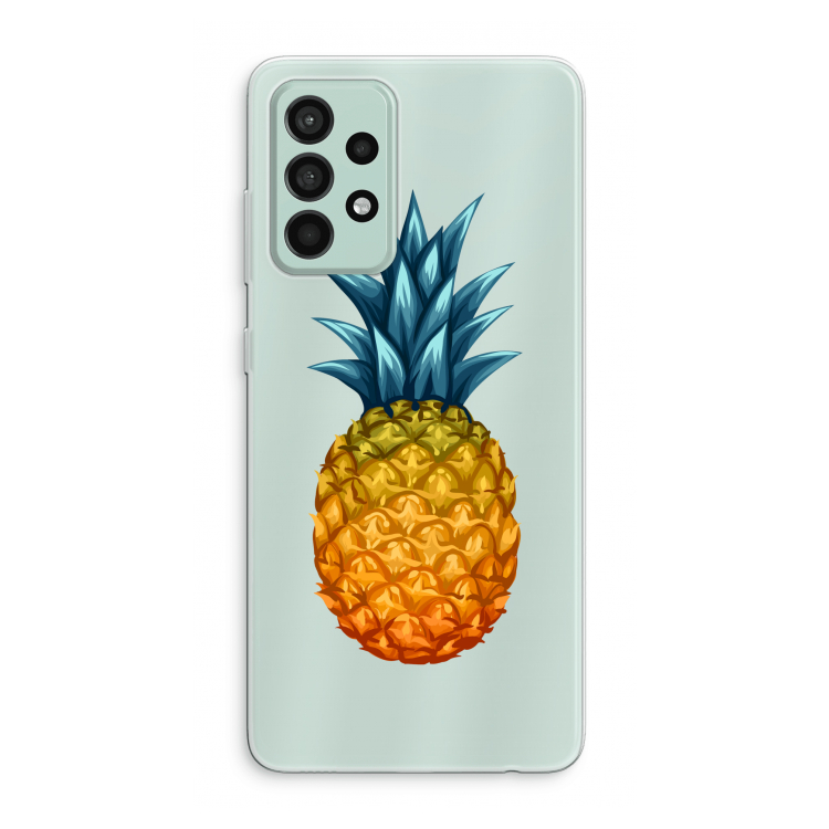 Grote ananas: Samsung Galaxy A52s 5G Transparant Hoesje