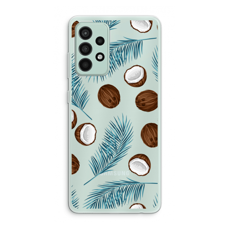 Kokosnoot roze: Samsung Galaxy A52s 5G Transparant Hoesje