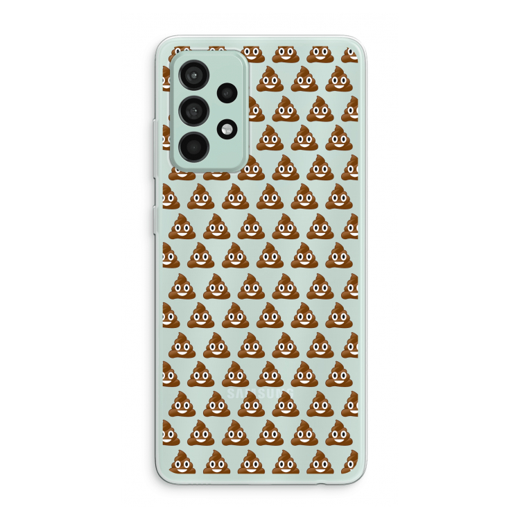 Poop emoji: Samsung Galaxy A52s 5G Transparant Hoesje