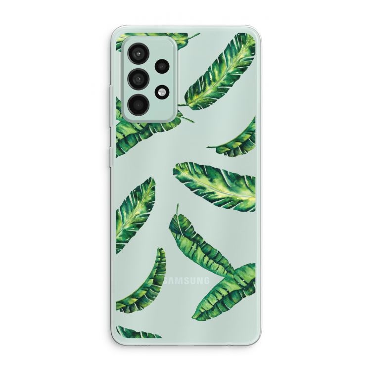 Lange bladeren: Samsung Galaxy A52s 5G Transparant Hoesje