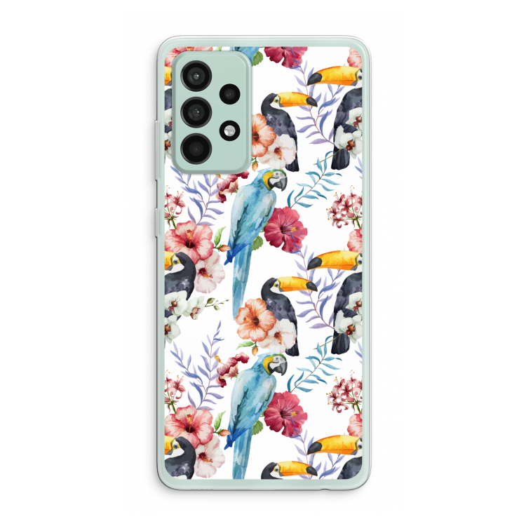 Bloemen tukan: Samsung Galaxy A52s 5G Transparant Hoesje