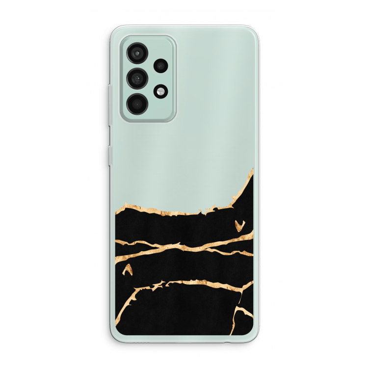 Gouden marmer: Samsung Galaxy A52s 5G Transparant Hoesje