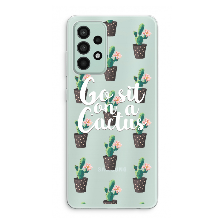 Cactus quote: Samsung Galaxy A52s 5G Transparant Hoesje