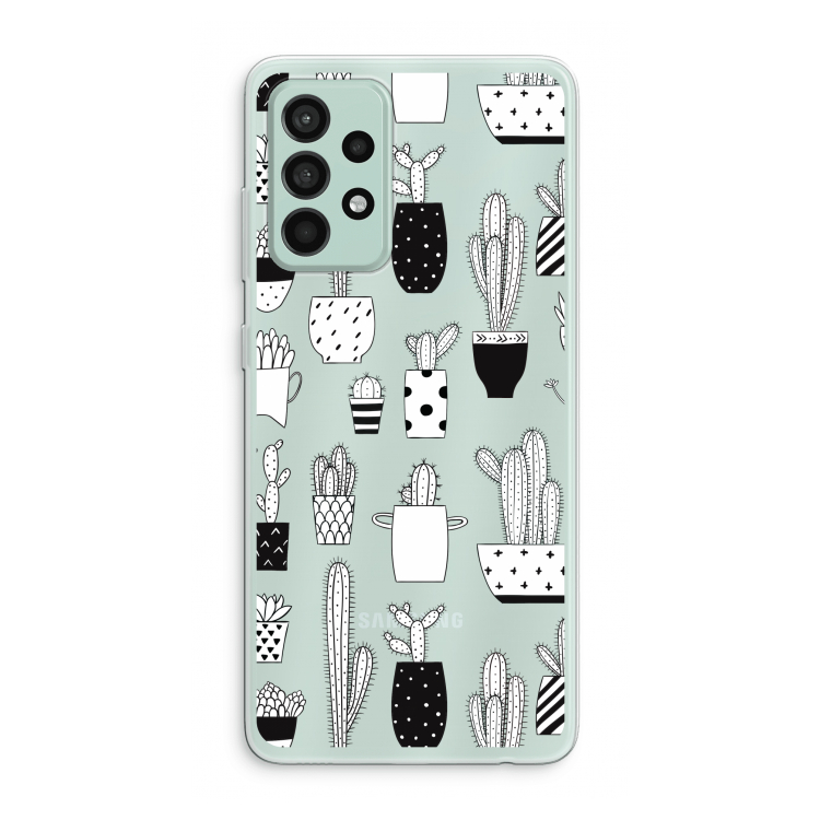 Cactusmotief: Samsung Galaxy A52s 5G Transparant Hoesje