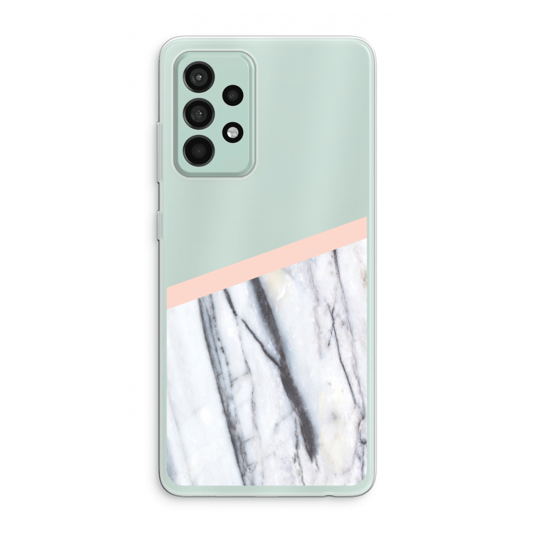 A touch of peach: Samsung Galaxy A52s 5G Transparant Hoesje