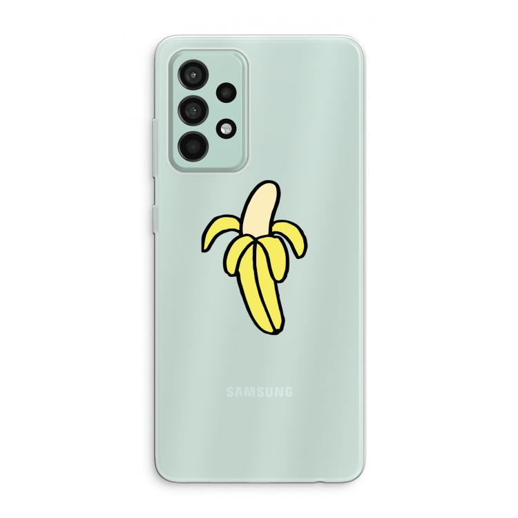 Banana: Samsung Galaxy A52s 5G Transparant Hoesje