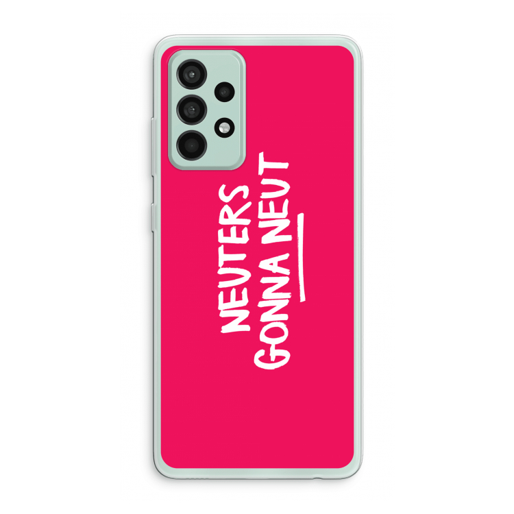 Neuters (roze): Samsung Galaxy A52s 5G Transparant Hoesje
