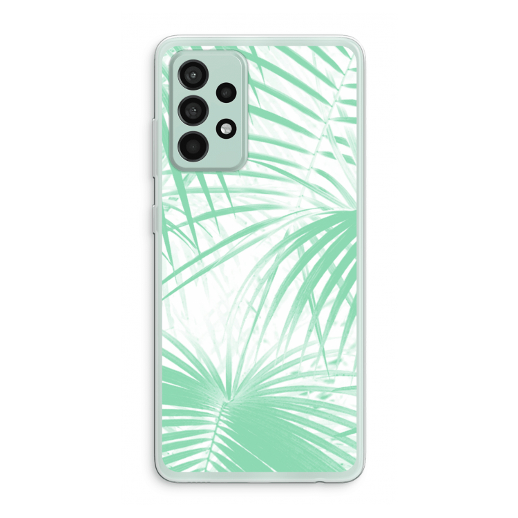 Palmbladeren: Samsung Galaxy A52s 5G Transparant Hoesje