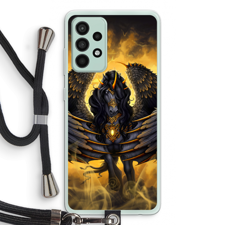 Pegasus: Samsung Galaxy A52s 5G Transparant Hoesje met koord