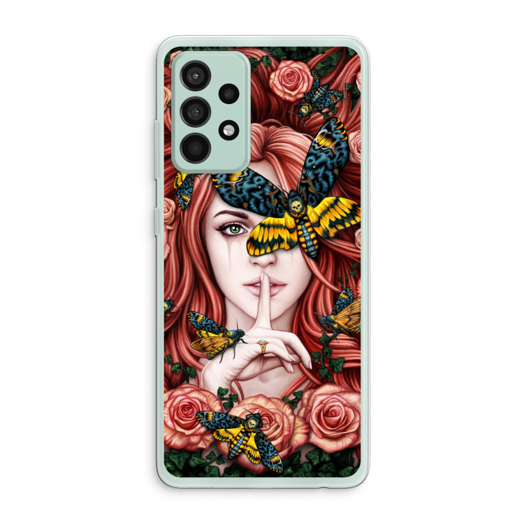 Lady Moth: Samsung Galaxy A52s 5G Transparant Hoesje