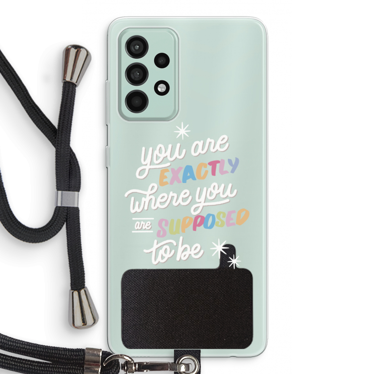 Right Place: Samsung Galaxy A52s 5G Transparant Hoesje met koord