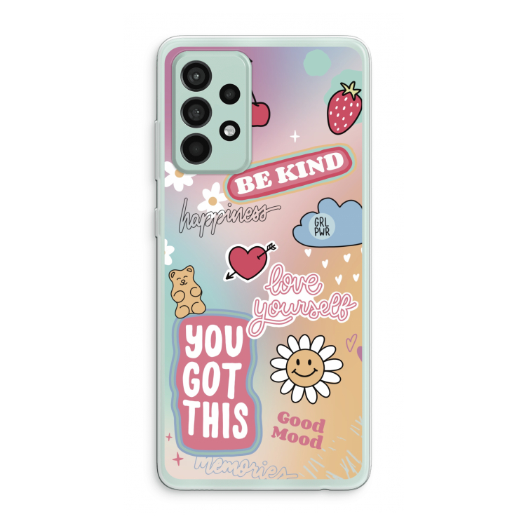 Positivity: Samsung Galaxy A52s 5G Transparant Hoesje