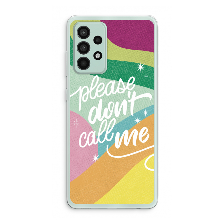 Don't call: Samsung Galaxy A52s 5G Transparant Hoesje