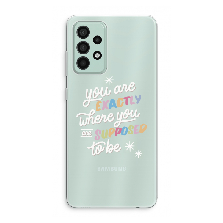 Right Place: Samsung Galaxy A52s 5G Transparant Hoesje